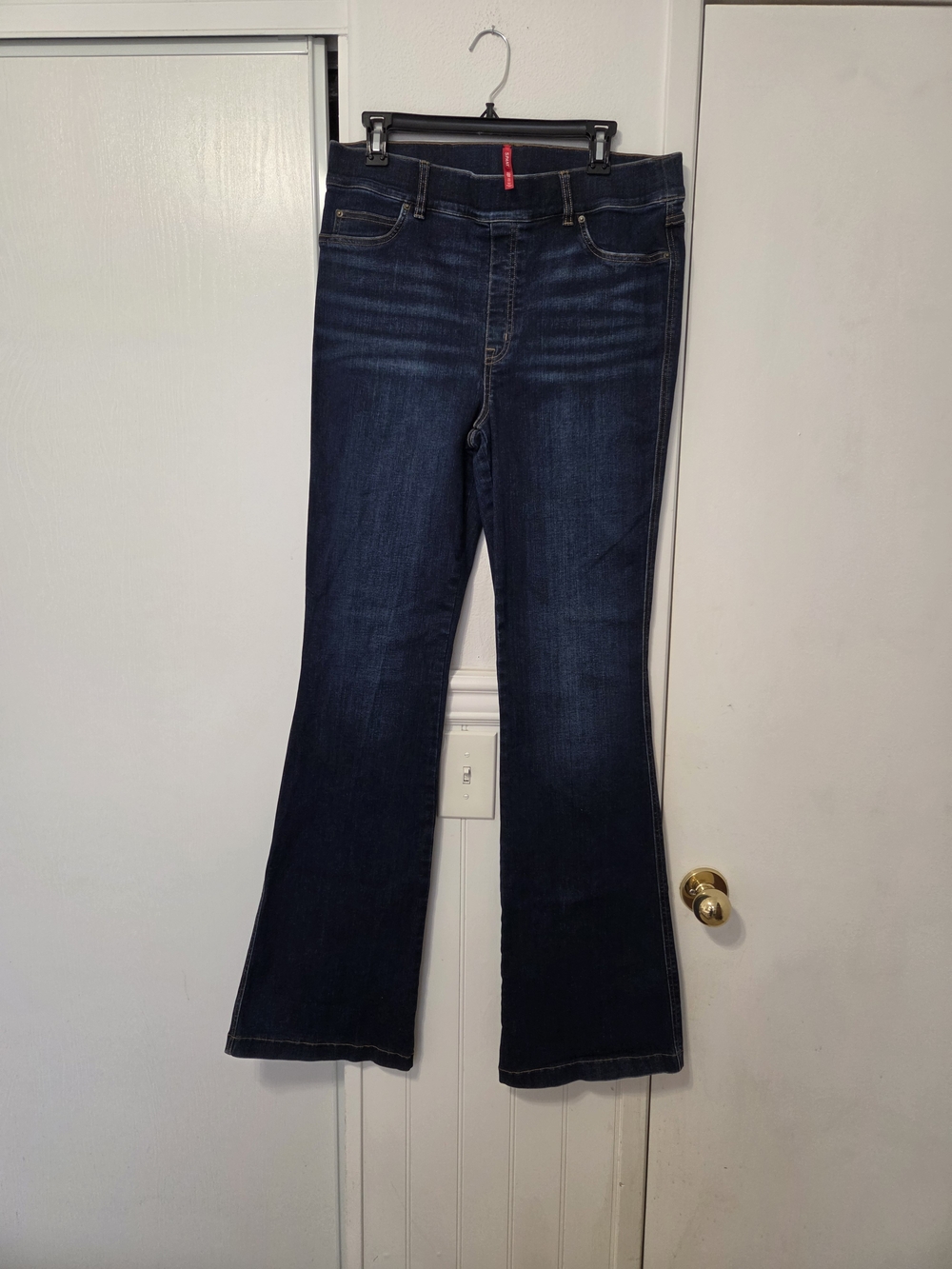 SPANX Women's Dark Blue Wide Leg Jeans - Picture 3 of 7